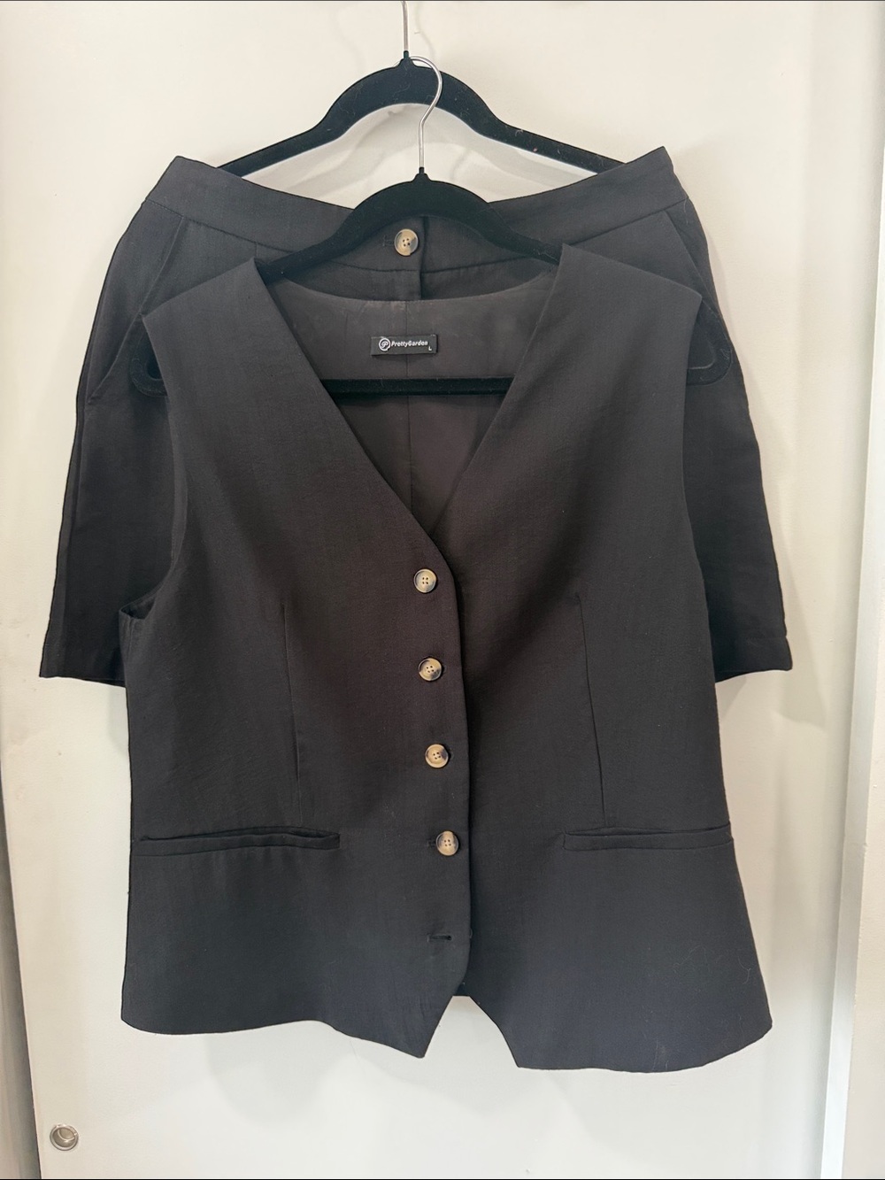 Giorgio Fiorelli Black Tailored Button Vest